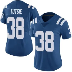 Women's Michael Tutsie Indianapolis Colts No.38 Limited Team Color Vapor Untouchable Jersey - Royal