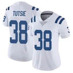Women's Michael Tutsie Indianapolis Colts No.38 Limited Vapor Untouchable Jersey - White