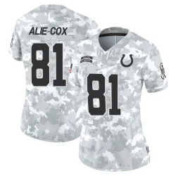 Women's Mo Alie-Cox Indianapolis Colts No.81 Limited 2024 Salute to Service Jersey - Arctic Camo