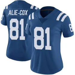 Women's Mo Alie-Cox Indianapolis Colts No.81 Limited Color Rush Vapor Untouchable Jersey - Royal