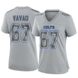 Women's Mose Vavao Indianapolis Colts No.67 Game Atmosphere Fashion Jersey - Gray