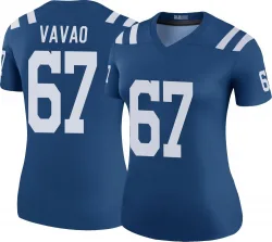 Women's Mose Vavao Indianapolis Colts No.67 Legend Color Rush Jersey - Royal