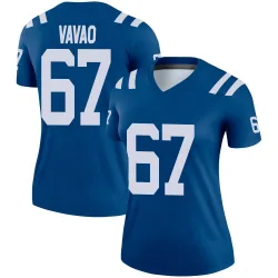 Women's Mose Vavao Indianapolis Colts No.67 Legend Jersey - Royal