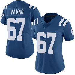 Women's Mose Vavao Indianapolis Colts No.67 Limited Team Color Vapor Untouchable Jersey - Royal
