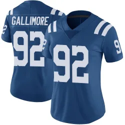 Women's Neville Gallimore Indianapolis Colts No.92 Limited Color Rush Vapor Untouchable Jersey - Royal
