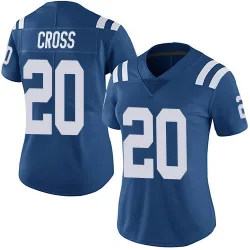 Women's Nick Cross Indianapolis Colts No.20 Limited Team Color Vapor Untouchable Jersey - Royal