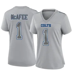 Women's Pat McAfee Indianapolis Colts No.1 Game Atmosphere Fashion Jersey - Gray