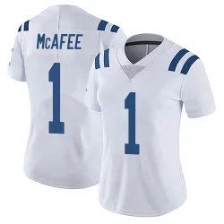 Women's Pat McAfee Indianapolis Colts No.1 Limited Vapor Untouchable Jersey - White