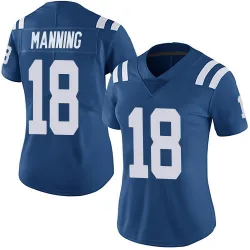 Women's Peyton Manning Indianapolis Colts No.18 Limited Team Color Vapor Untouchable Jersey - Royal
