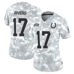 Women's Philip Rivers Indianapolis Colts No.17 Limited 2024 Salute to Service Jersey - Arctic Camo