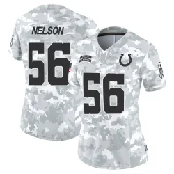 Women's Quenton Nelson Indianapolis Colts No.56 Limited 2024 Salute to Service Jersey - Arctic Camo