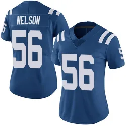 Women's Quenton Nelson Indianapolis Colts No.56 Limited Team Color Vapor Untouchable Jersey - Royal