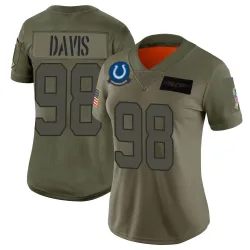 Women's Raekwon Davis Indianapolis Colts No.98 Limited 2019 Salute to Service Jersey - Camo