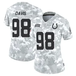 Women's Raekwon Davis Indianapolis Colts No.98 Limited 2024 Salute to Service Jersey - Arctic Camo