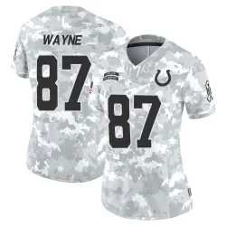 Women's Reggie Wayne Indianapolis Colts No.87 Limited 2024 Salute to Service Jersey - Arctic Camo