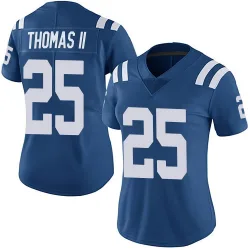 Women's Rodney Thomas II Indianapolis Colts No.25 Limited Team Color Vapor Untouchable Jersey - Royal