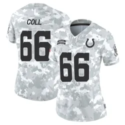 Women's Ryan Coll Indianapolis Colts No.66 Limited 2024 Salute to Service Jersey - Arctic Camo