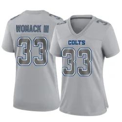 Women's Samuel Womack III Indianapolis Colts No.33 Game Atmosphere Fashion Jersey - Gray