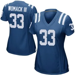 Women's Samuel Womack III Indianapolis Colts No.33 Game Team Color Jersey - Royal Blue
