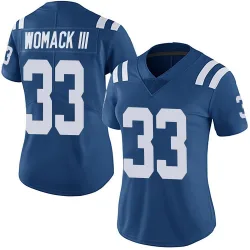 Women's Samuel Womack III Indianapolis Colts No.33 Limited Team Color Vapor Untouchable Jersey - Royal