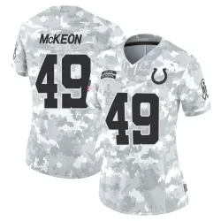 Women's Sean McKeon Indianapolis Colts No.49 Limited 2024 Salute to Service Jersey - Arctic Camo