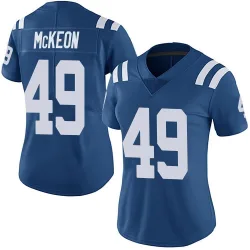 Women's Sean McKeon Indianapolis Colts No.49 Limited Team Color Vapor Untouchable Jersey - Royal