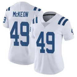 Women's Sean McKeon Indianapolis Colts No.49 Limited Vapor Untouchable Jersey - White