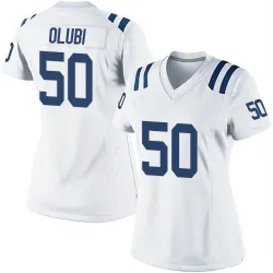 Women's Segun Olubi Indianapolis Colts No.50 Game Jersey - White