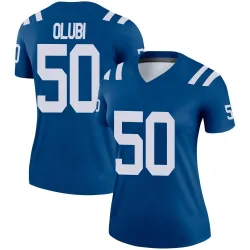 Women's Segun Olubi Indianapolis Colts No.50 Legend Jersey - Royal