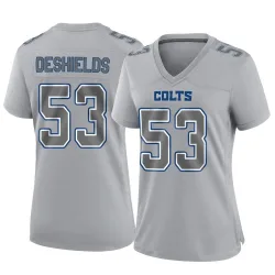Women's Solomon DeShields Indianapolis Colts No.53 Game Atmosphere Fashion Jersey - Gray