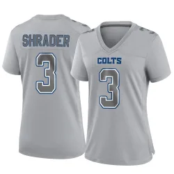 Women's Spencer Shrader Indianapolis Colts No.3 Game Atmosphere Fashion Jersey - Gray