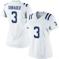 Women's Spencer Shrader Indianapolis Colts No.3 Game Jersey - White