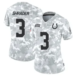 Women's Spencer Shrader Indianapolis Colts No.3 Limited 2024 Salute to Service Jersey - Arctic Camo
