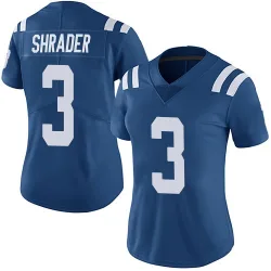 Women's Spencer Shrader Indianapolis Colts No.3 Limited Team Color Vapor Untouchable Jersey - Royal