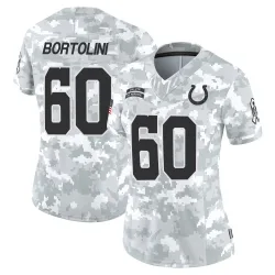 Women's Tanor Bortolini Indianapolis Colts No.60 Limited 2024 Salute to Service Jersey - Arctic Camo
