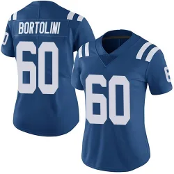 Women's Tanor Bortolini Indianapolis Colts No.60 Limited Team Color Vapor Untouchable Jersey - Royal