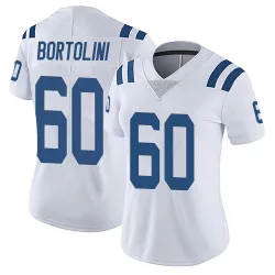 Women's Tanor Bortolini Indianapolis Colts No.60 Limited Vapor Untouchable Jersey - White