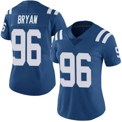 Women's Taven Bryan Indianapolis Colts No.96 Limited Team Color Vapor Untouchable Jersey - Royal