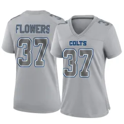Women's Tre Flowers Indianapolis Colts No.37 Game Atmosphere Fashion Jersey - Gray