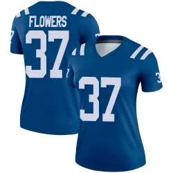 Women's Tre Flowers Indianapolis Colts No.37 Legend Jersey - Royal