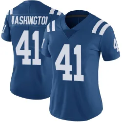 Women's Trey Washington Indianapolis Colts No.41 Limited Color Rush Vapor Untouchable Jersey - Royal