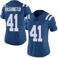 Women's Trey Washington Indianapolis Colts No.41 Limited Team Color Vapor Untouchable Jersey - Royal