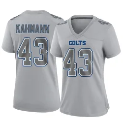 Women's Tyler Kahmann Indianapolis Colts No.43 Game Atmosphere Fashion Jersey - Gray