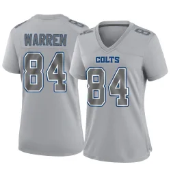 Women's Tyler Warren Indianapolis Colts No.84 Game Atmosphere Fashion Jersey - Gray