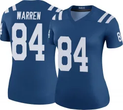 Women's Tyler Warren Indianapolis Colts No.84 Legend Color Rush Jersey - Royal