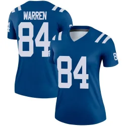 Women's Tyler Warren Indianapolis Colts No.84 Legend Jersey - Royal