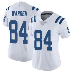 Women's Tyler Warren Indianapolis Colts No.84 Limited Vapor Untouchable Jersey - White