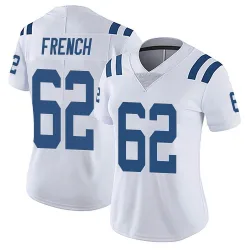 Women's Wesley French Indianapolis Colts No.62 Limited Vapor Untouchable Jersey - White