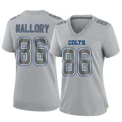 Women's Will Mallory Indianapolis Colts No.86 Game Atmosphere Fashion Jersey - Gray