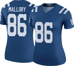 Women's Will Mallory Indianapolis Colts No.86 Legend Color Rush Jersey - Royal